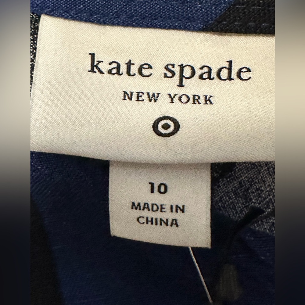 Kate Spade Blue and Black Floral Jumpsuit Wide-Leg Design - Picture 4 of 12